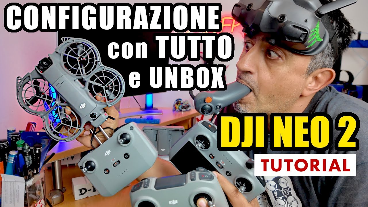 DJI NEO 2 GUIDA COMPLETA PASSO PASSO CONFIGURAZIONE e BIND con TUTTO! UNBOX e SETUP FPV MANUAL MODE