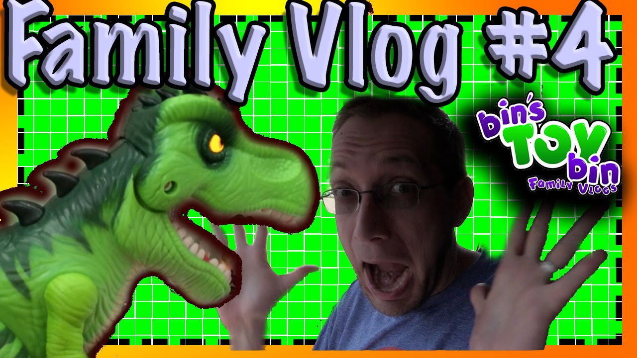Видеоблог Bins Toy Bin Family №4: Мир Юрского периода и распродажи во дворе!