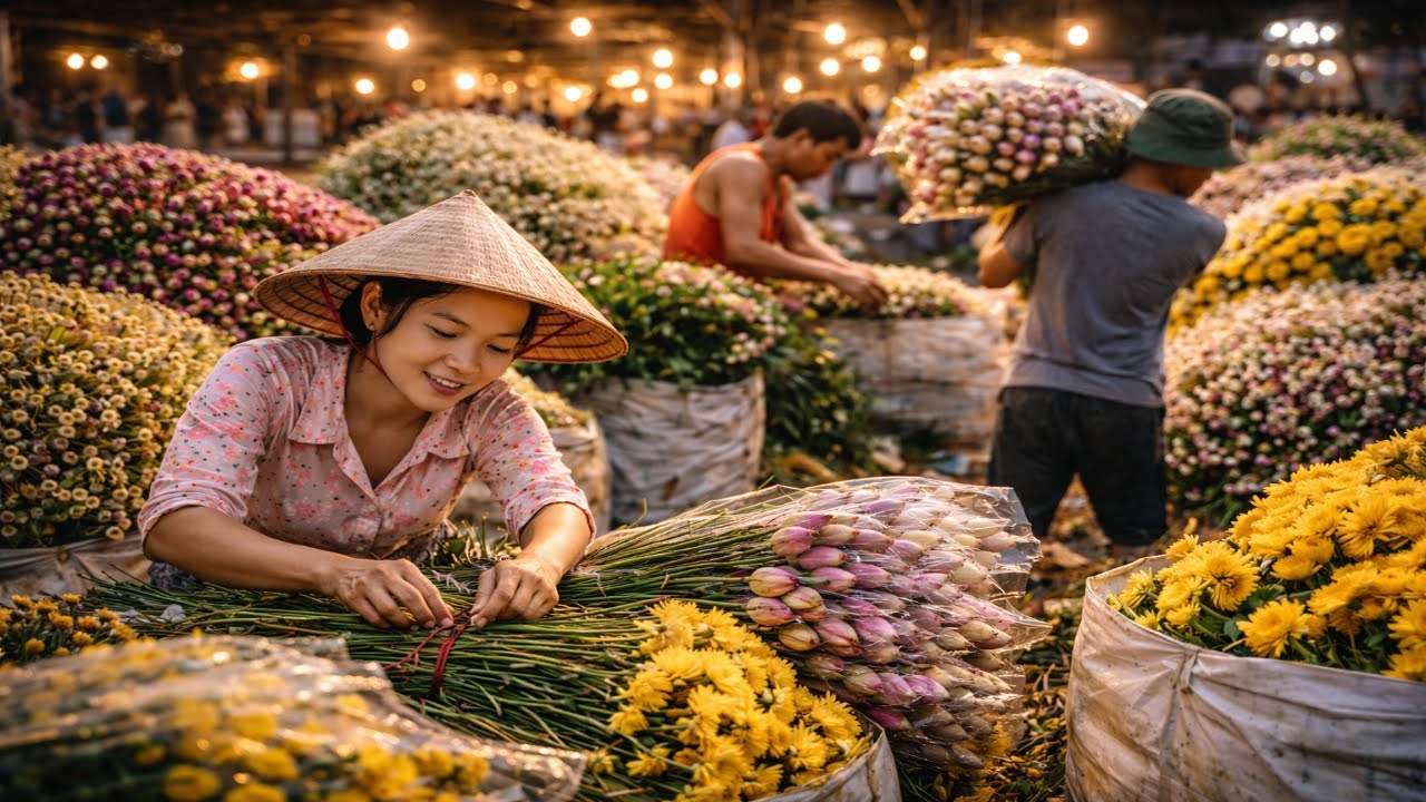 Ho Thi Ky Flower Market | Real Local Life in Saigon