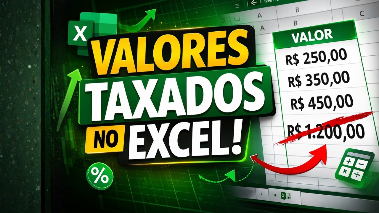 Como tirar os valores taxados ou Valores absoletos no Excel