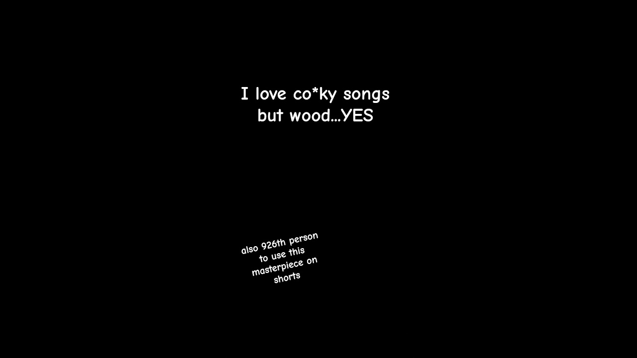 I love wood!