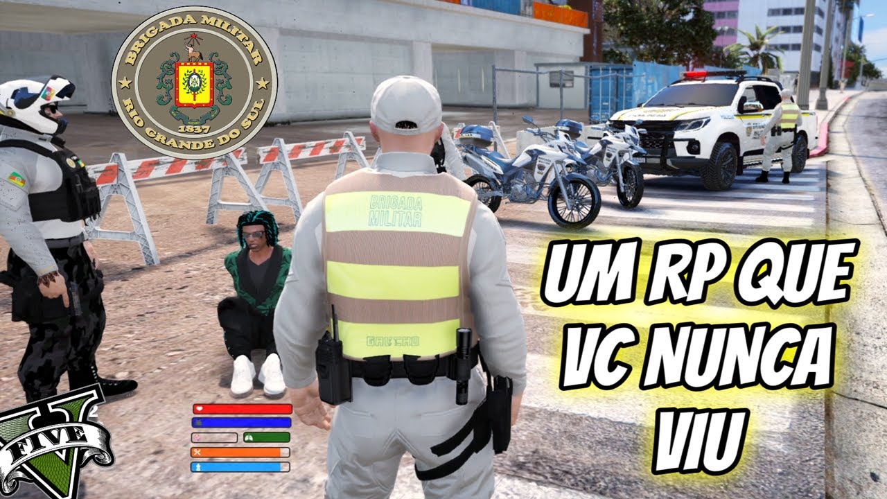 BRIGADA MILITAR PRENDE TRAFICANTE E RECUPERA VEÍCULO ROUBADO - GTA RP