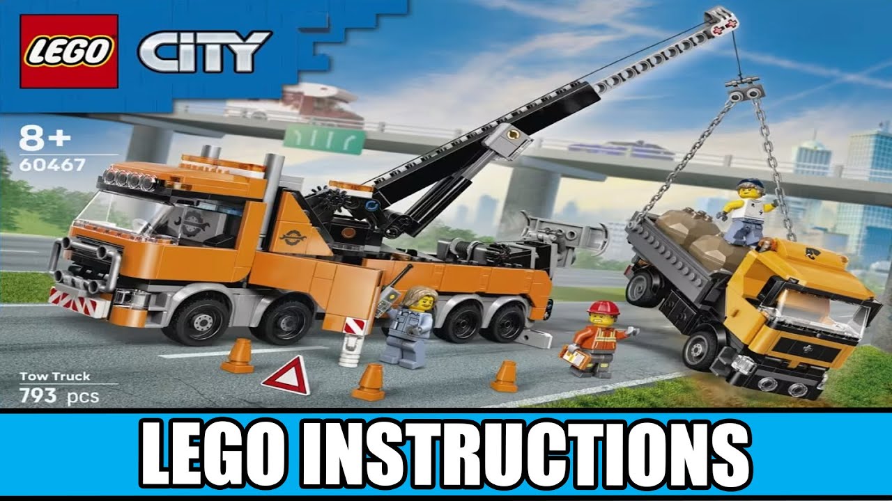 LEGO Instructions - City - 60467 - Tow Truck - Traffic