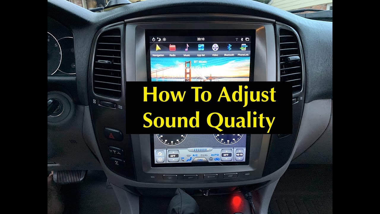 How To Adjust Sound Quality of Tesla Style PX6 Head Unit | Lexus LX470 | Land Cruiser 100
