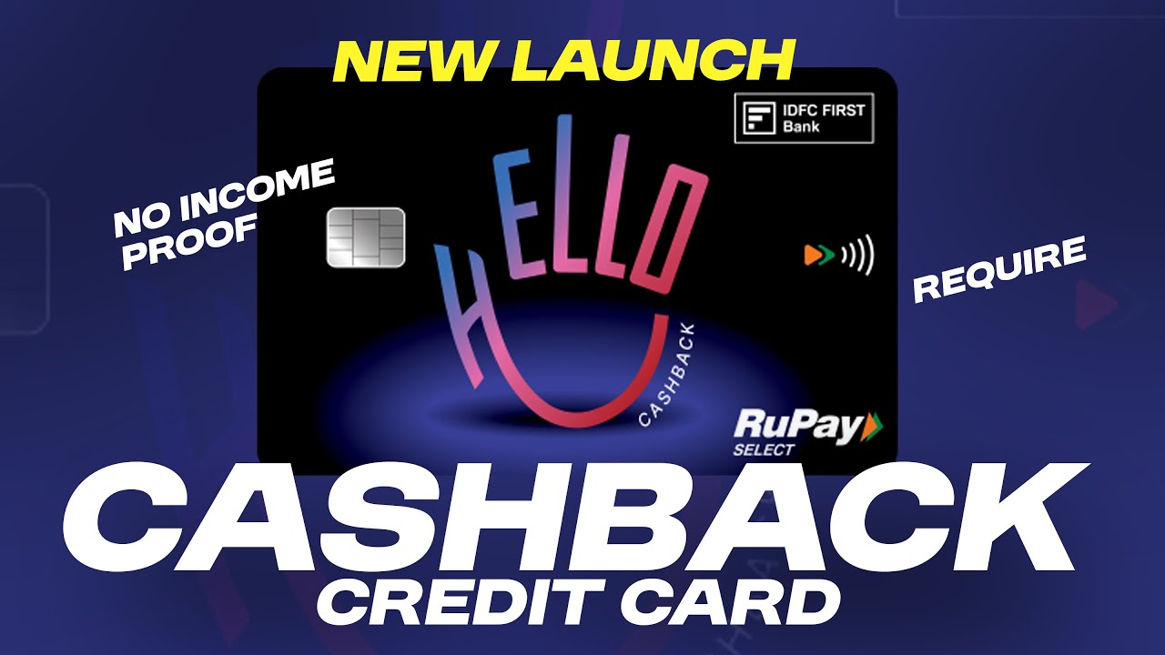 IDFC FIRST Bank Hello Cashback Credit Card 🔥 | 5% Cashback | 1% UPI Cashback | FD Credit Card