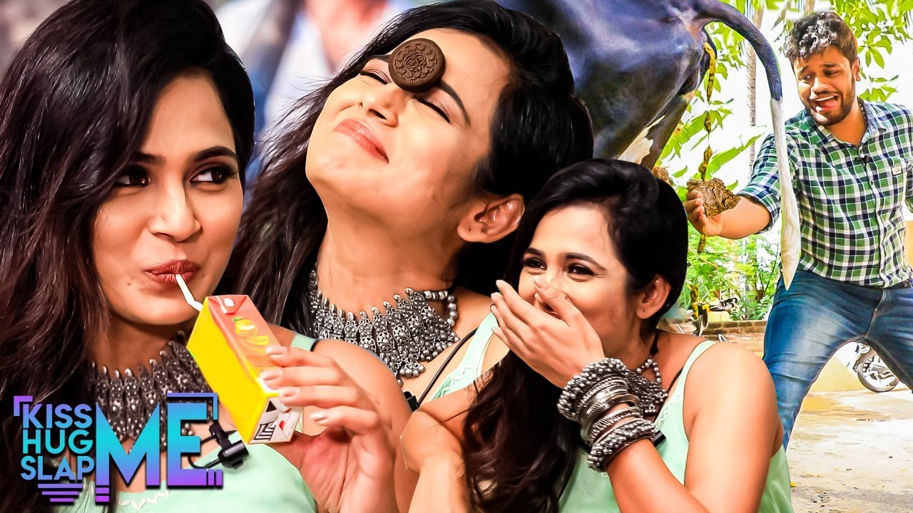 எது! மாட்டு சாணி அள்ளணுமா 🤣 Ramya Pandiyan Kiss Me, Hug Me, Slap Me with VJ Nikki