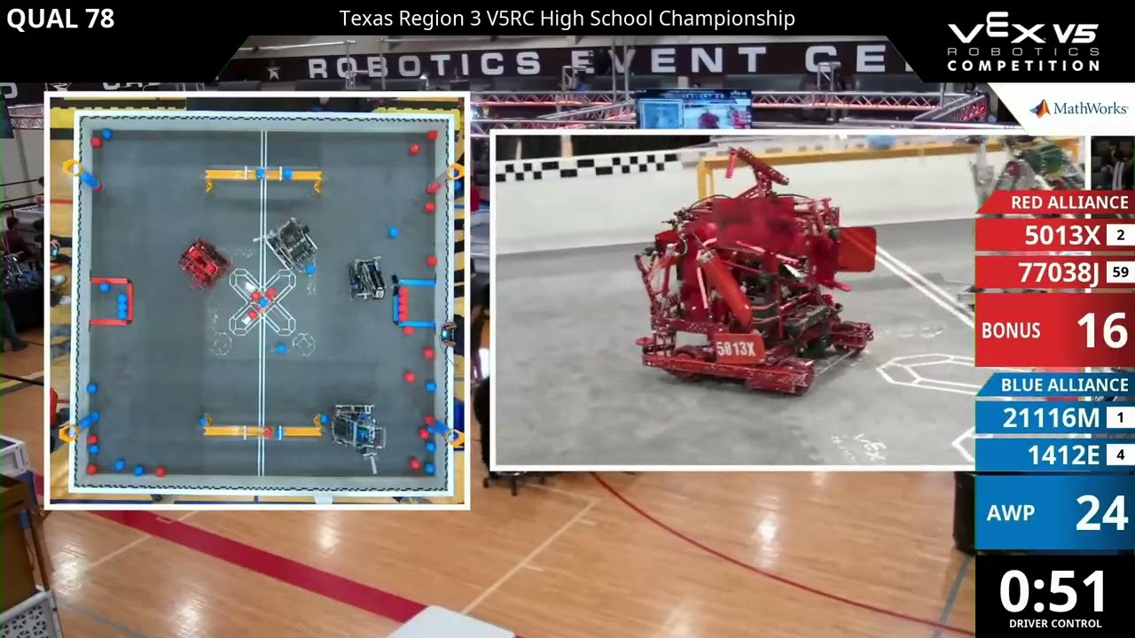Texas Region 3 Championship | Qual 78 | Push Back