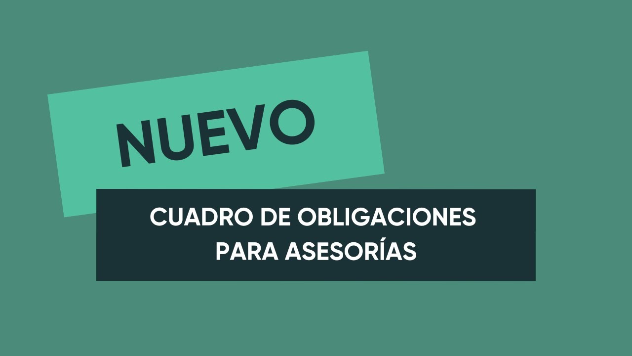 📋 NUEVO: Cuadro de Obligaciones para ASESORÍAS | Control total de tus clientes en un solo vistazo