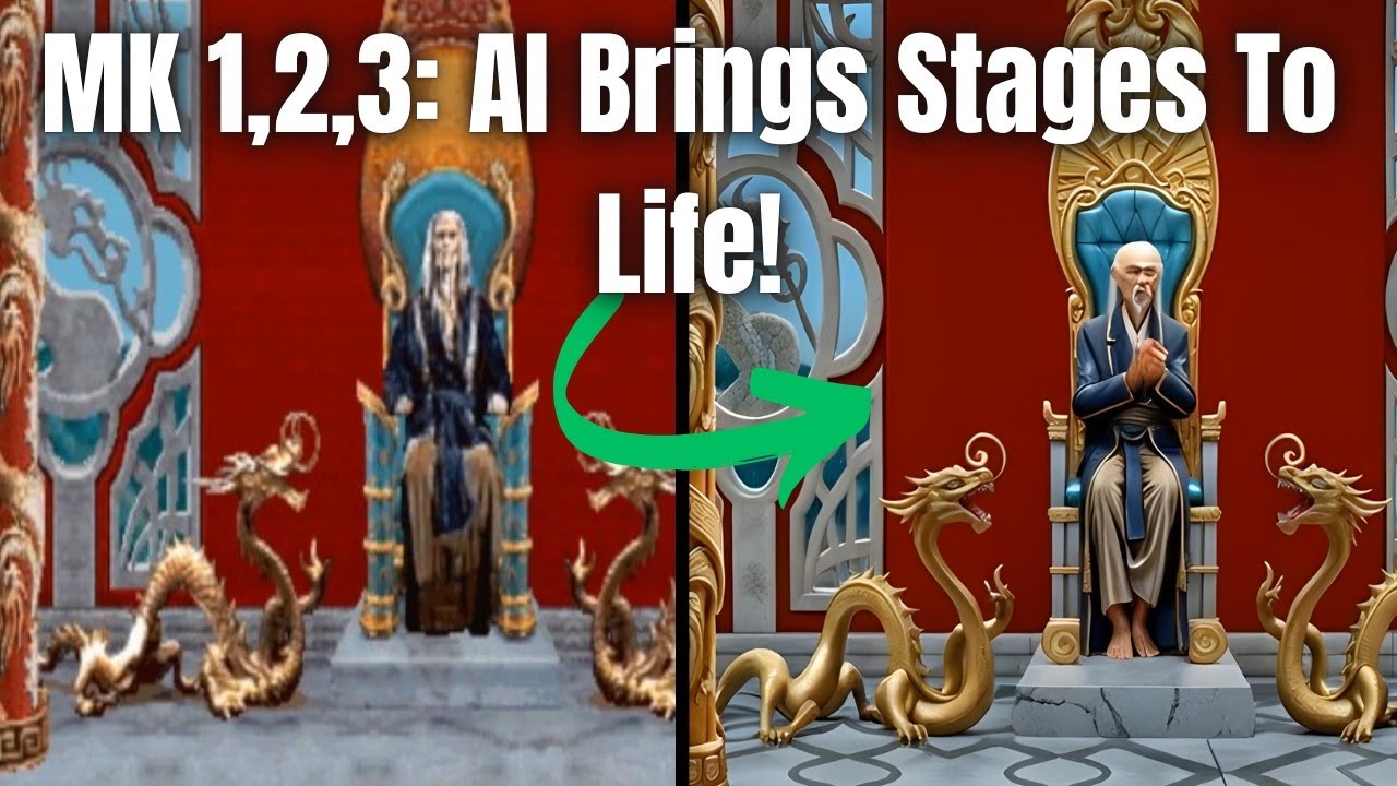 AI-Enhanced Backgrounds from the First 3 Mortal Kombat Games – Dynamic Remaster of Classic Stages!