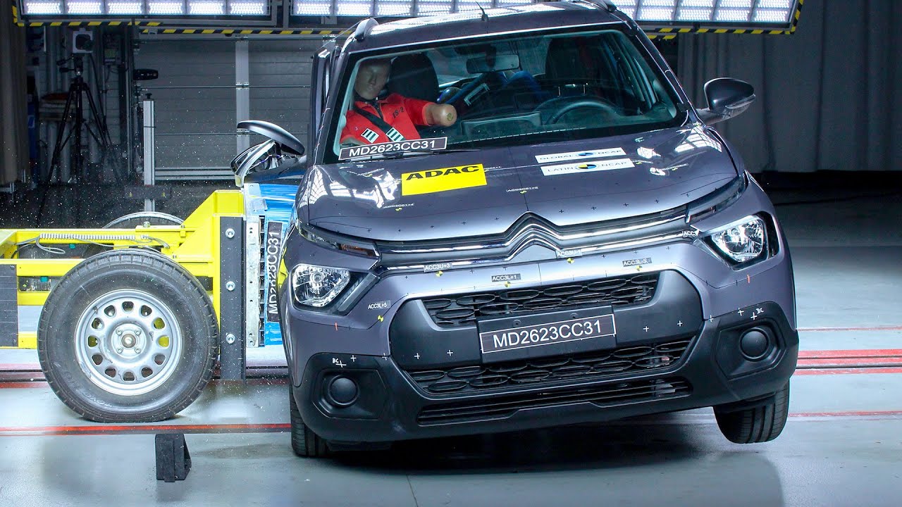 Citroen C3 Crash Test FAIL: ZERO STARS (model produced in Brazil)