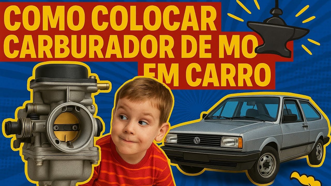 Como colocar carburador de moto em carro jeito fácil passo a passo