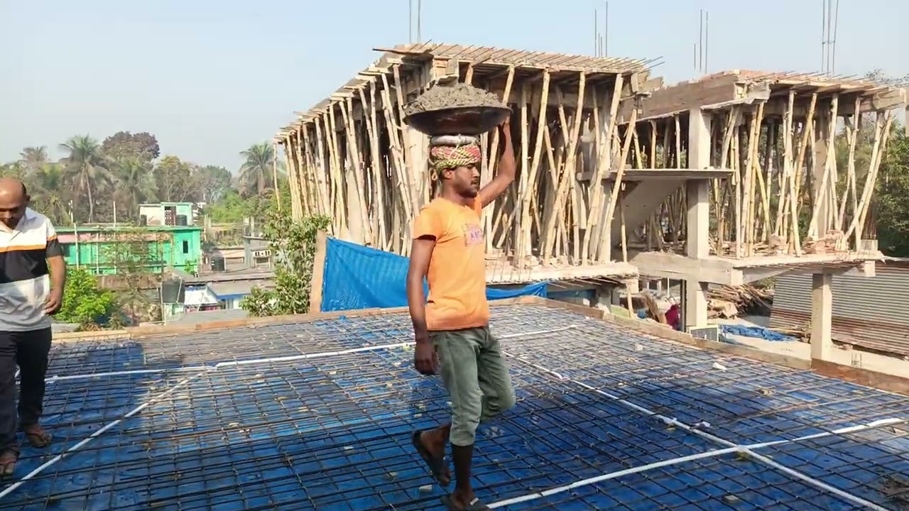 সাদ ঢালাই দিলাম আজকে আমরা #unfrezzmyaccount #viral #funny #construction#kajar#BksajjadBuilder#viral 