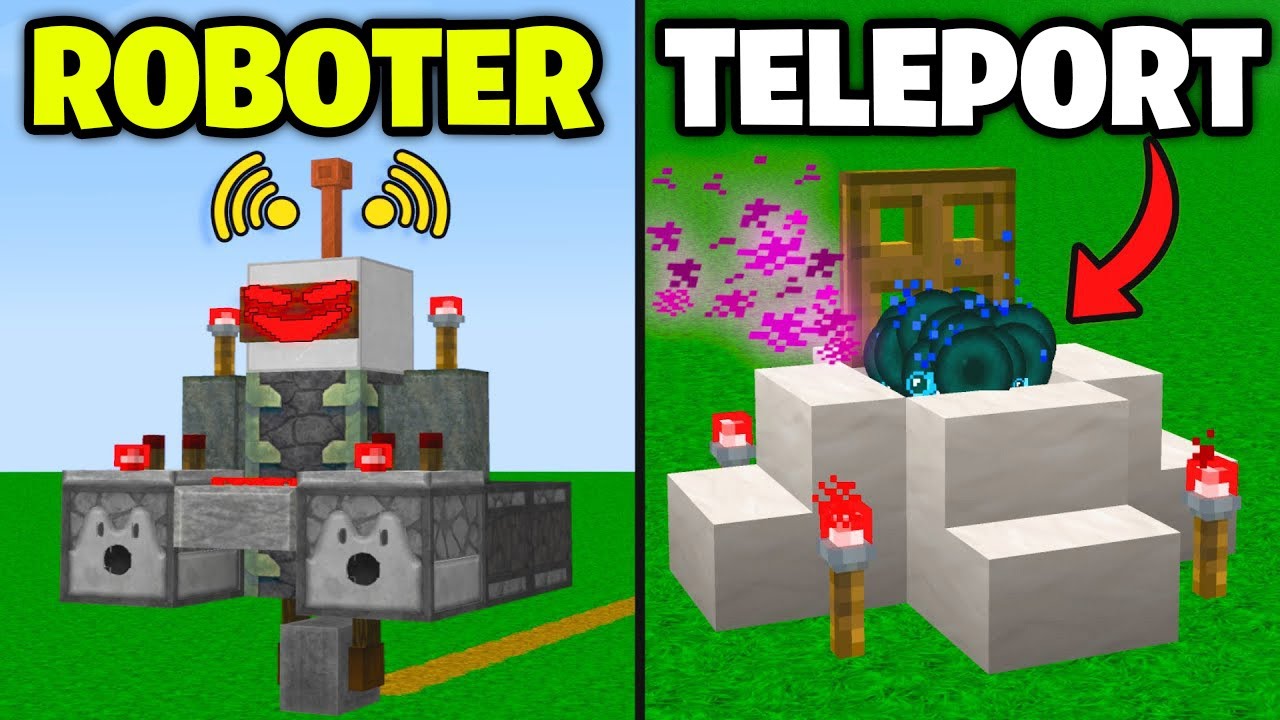 5 einfache REDSTONE IDEEN die du wirklich bauen kannst!