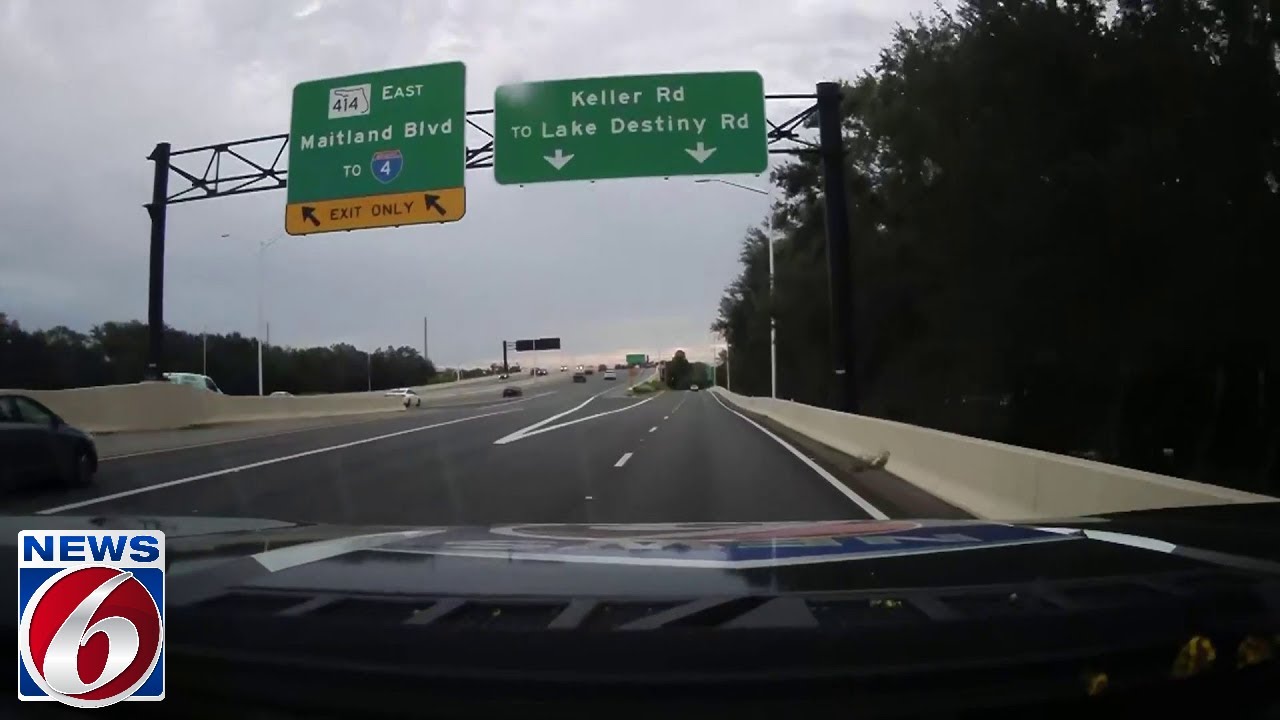 Trooper Steve On Patrol checks out traffic delays on Maitland Boulevard