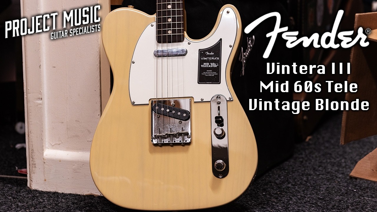 Fender Vintera III Mid 60s Tele Vintage Blonde - Project Music