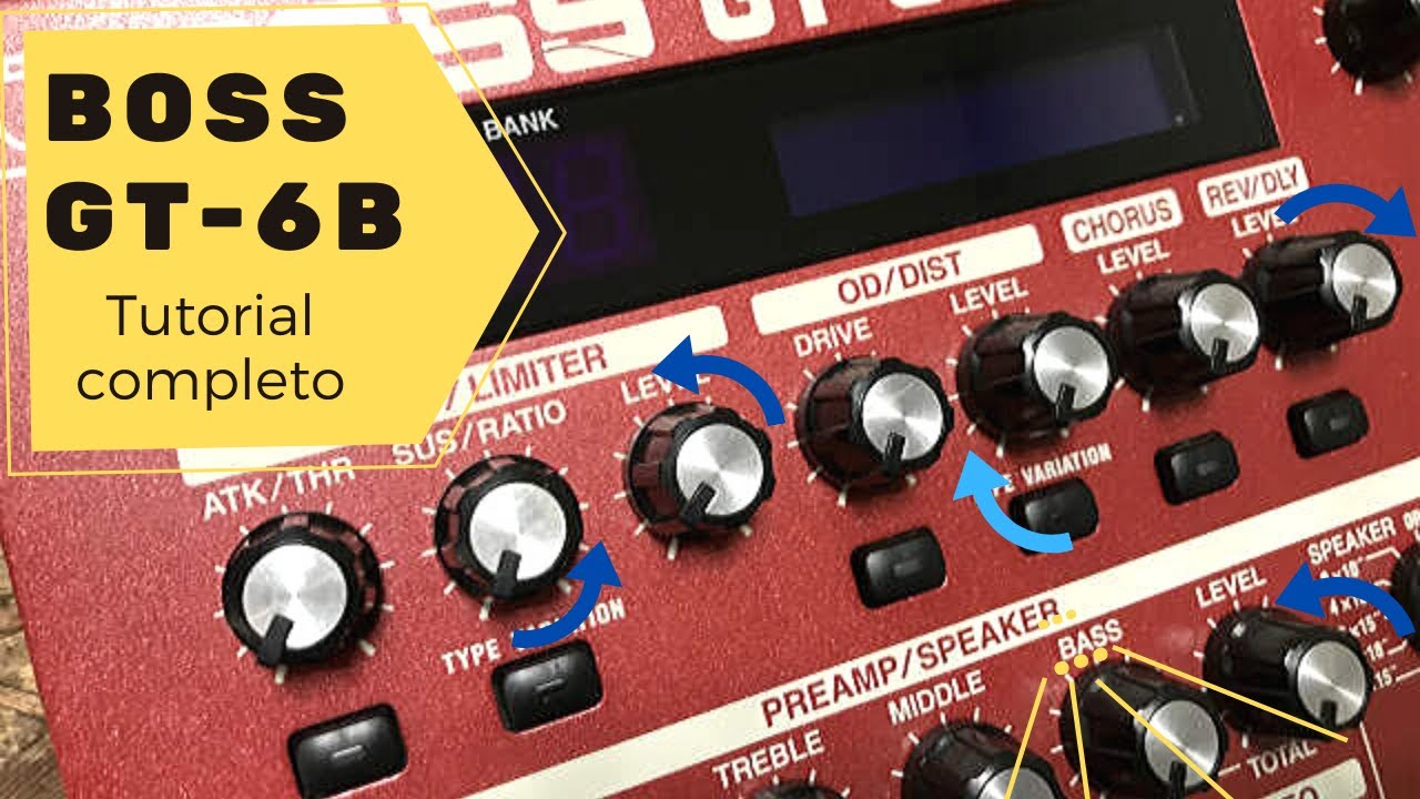 Tutorial GT-6B BOSS parte 1/3 (Portugues)