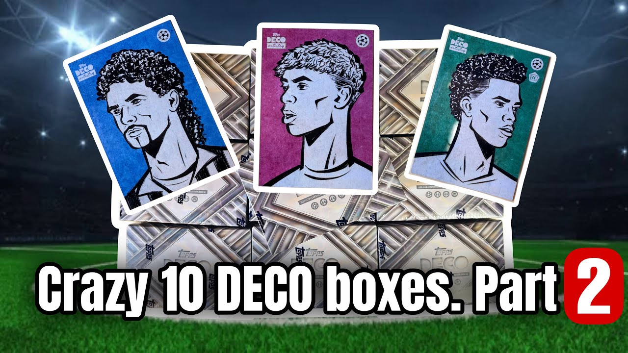 MEGA 10 Topps Deco 25/26. 10 boxes.Part 2 of 3. A rookie /10!!! 🔥