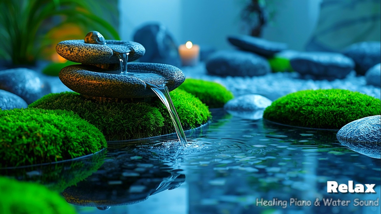 Deep Healing Music for Calm Mind 🌿 Japanese Garden Water Sounds for Sleep