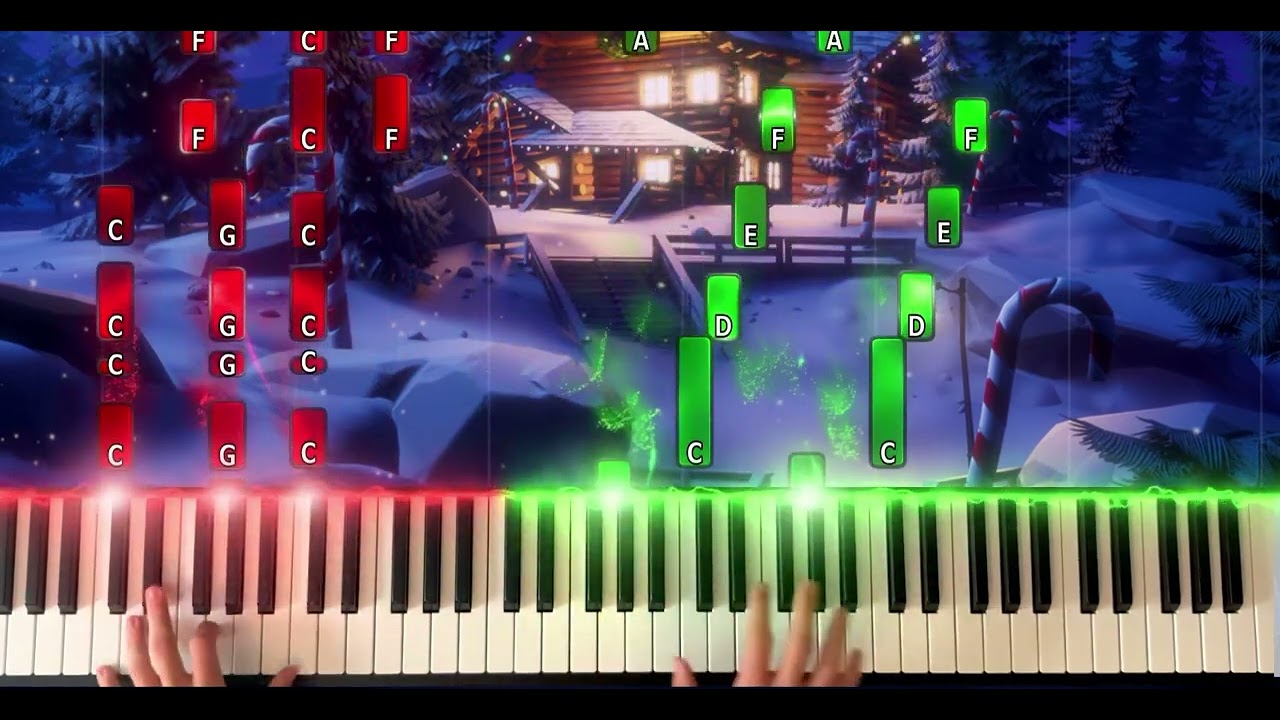 Fortnite festive lobby music. (Piano cover!)