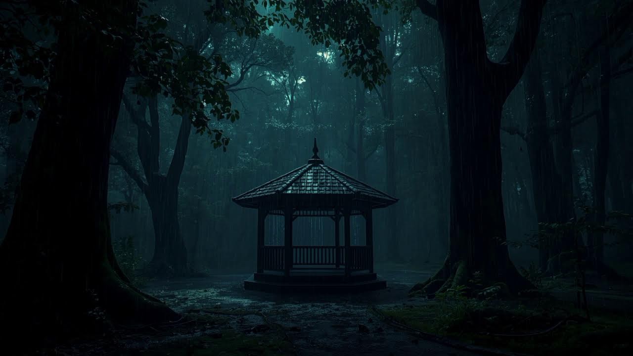 Heavy Night Rain Sounds for Deep Sleep 🌧️ Fall Asleep Fast & Stress Relief