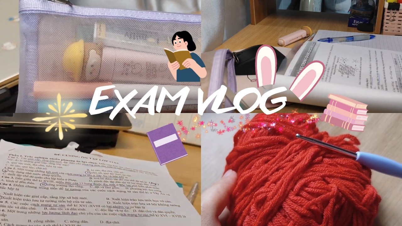 EXAM VLOG 📚| kỳ thi cuối học kỳ 1 của mình