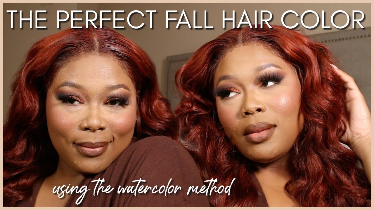 THE BEST *FALL* HAIR COLOR! TRYING THE WATER COLOR METHOD - REDDISH BROWN AUBURN HAIR! | BetheBeat