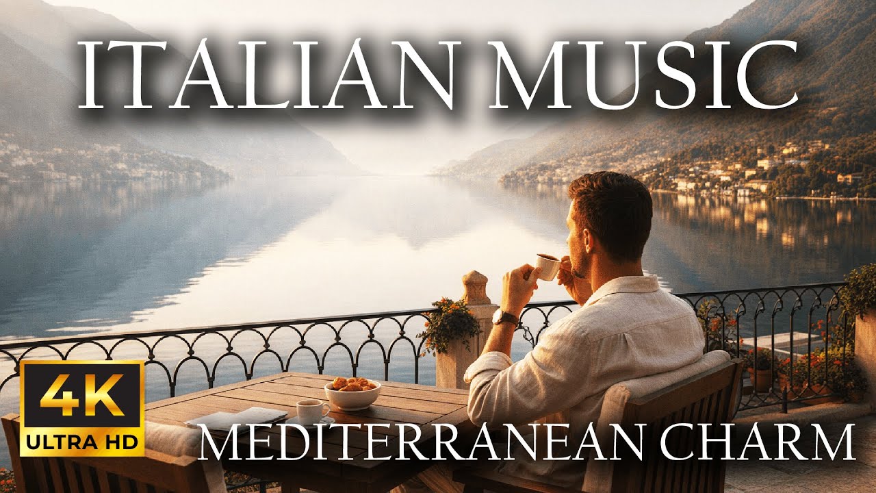 🎵 Eterno Amore sul Lago 🎵 1 Hour Romantic Italian Sounds 4K