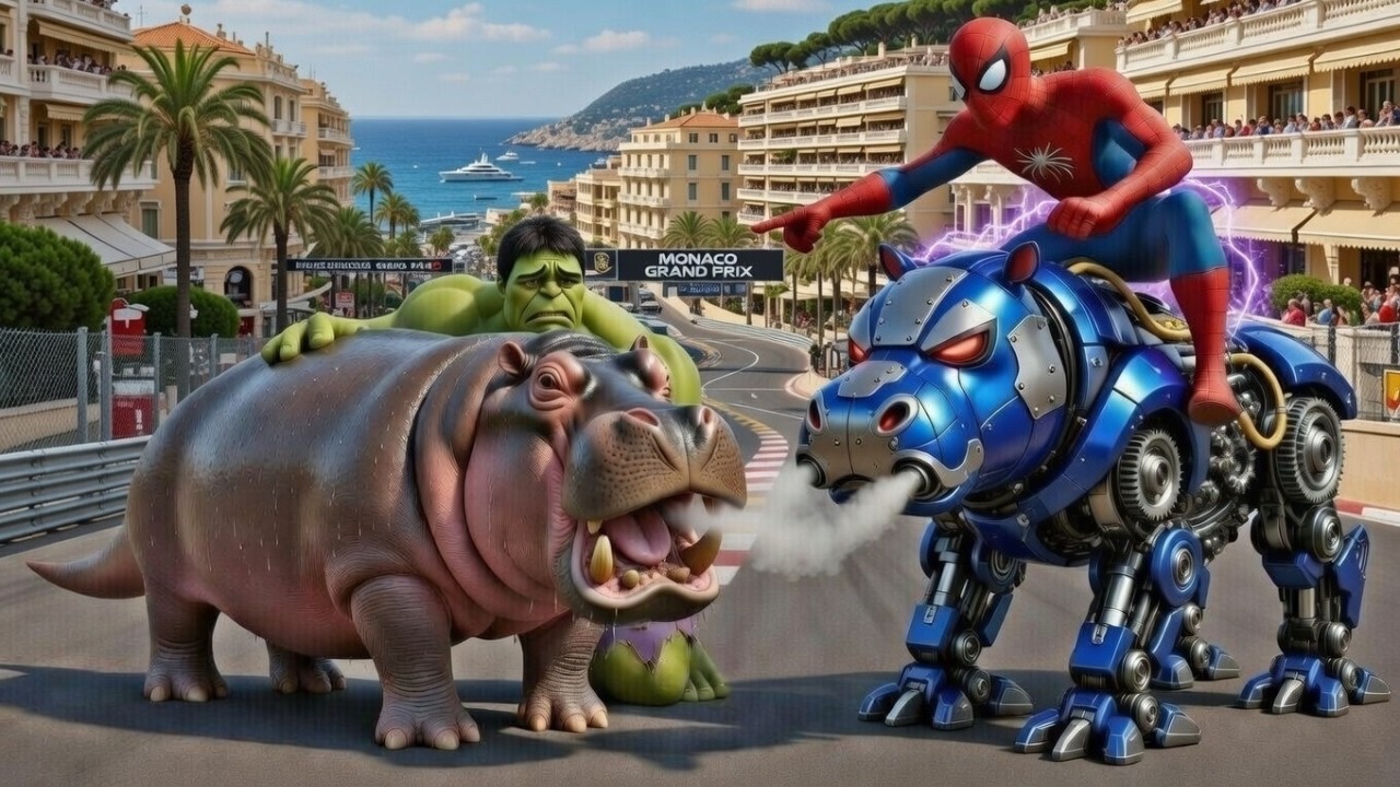 🦛🕷️SPIDERMAN Wins The Magic Legendary Giant Hippo Racing Championship &ndash;Epic Racing Challenge