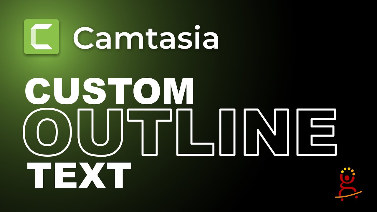 How to create OUTLINE text in Camtasia Natively | Camtasia Outline Text Tutorial