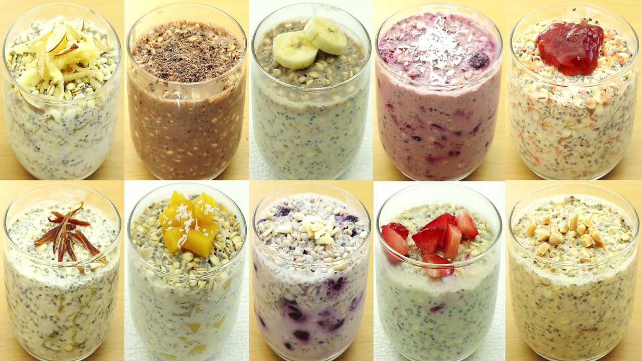 Overnight Oats in 10 ways