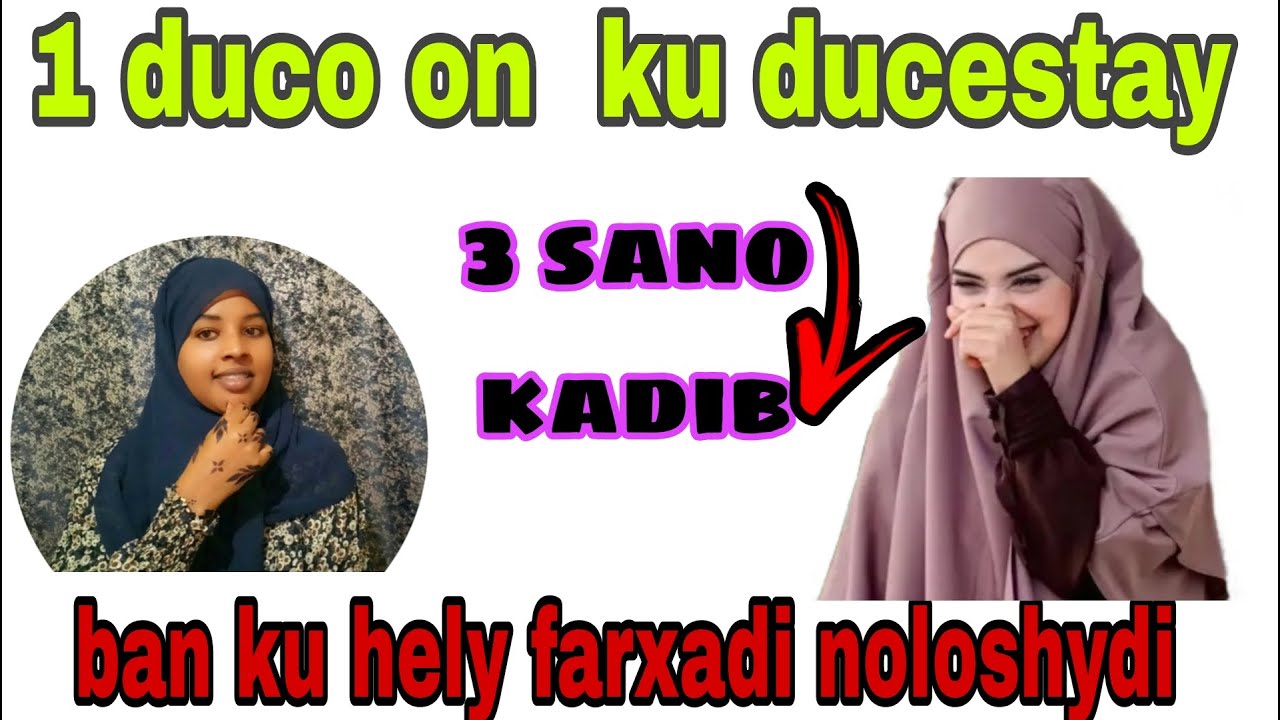 3 sano ayan ohin kunola 1malin  aya farxadeydi yo riyadaydi irumowdey@afnaaneddabsan