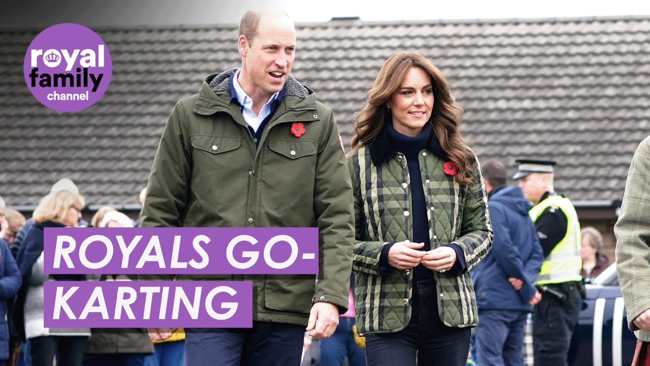 Competitive Catherine! Prince and Princess Of Wales Visit Inverness Go-Kart Track
