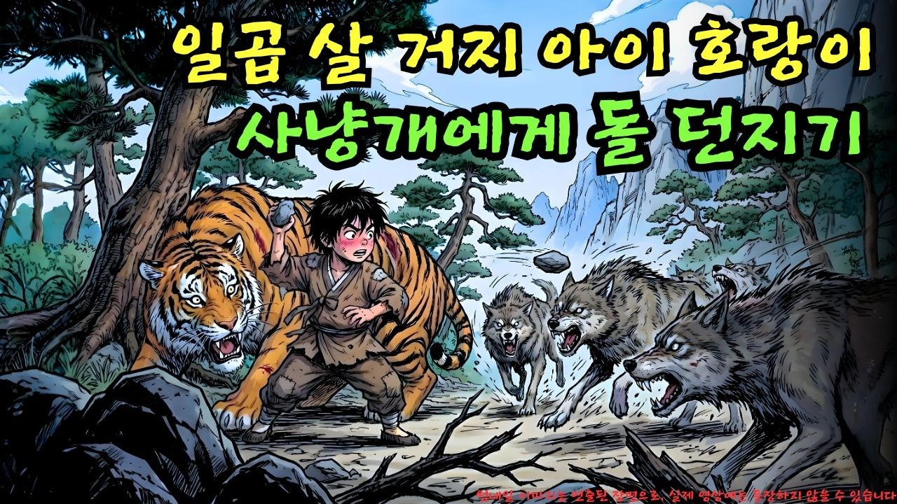 👉 일곱 살 거지 아이가 사냥개 무리를 향해 돌을 던져 주의를 끌어 호랑이 왕을 구하다… 이 행동은 과연 위험할까? | 야담 |옛날이야기 |민담 |전설 | 설화