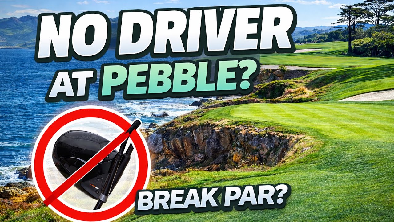 Can I Break Par at Pebble Beach With No Driver? | Simulator Golf Challenge