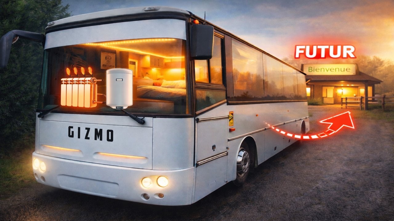 Ce bus devient une maison confortable !!!! Et notre futur arrive !!!!!