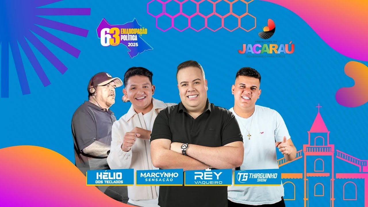 JACARAÚ - PB - 63 ANOS | MARCYNHO SENSAÇÃO | REY VAQUEIRO | THIAGUINHO SHOW | HÉLIO DOS TECLADOS