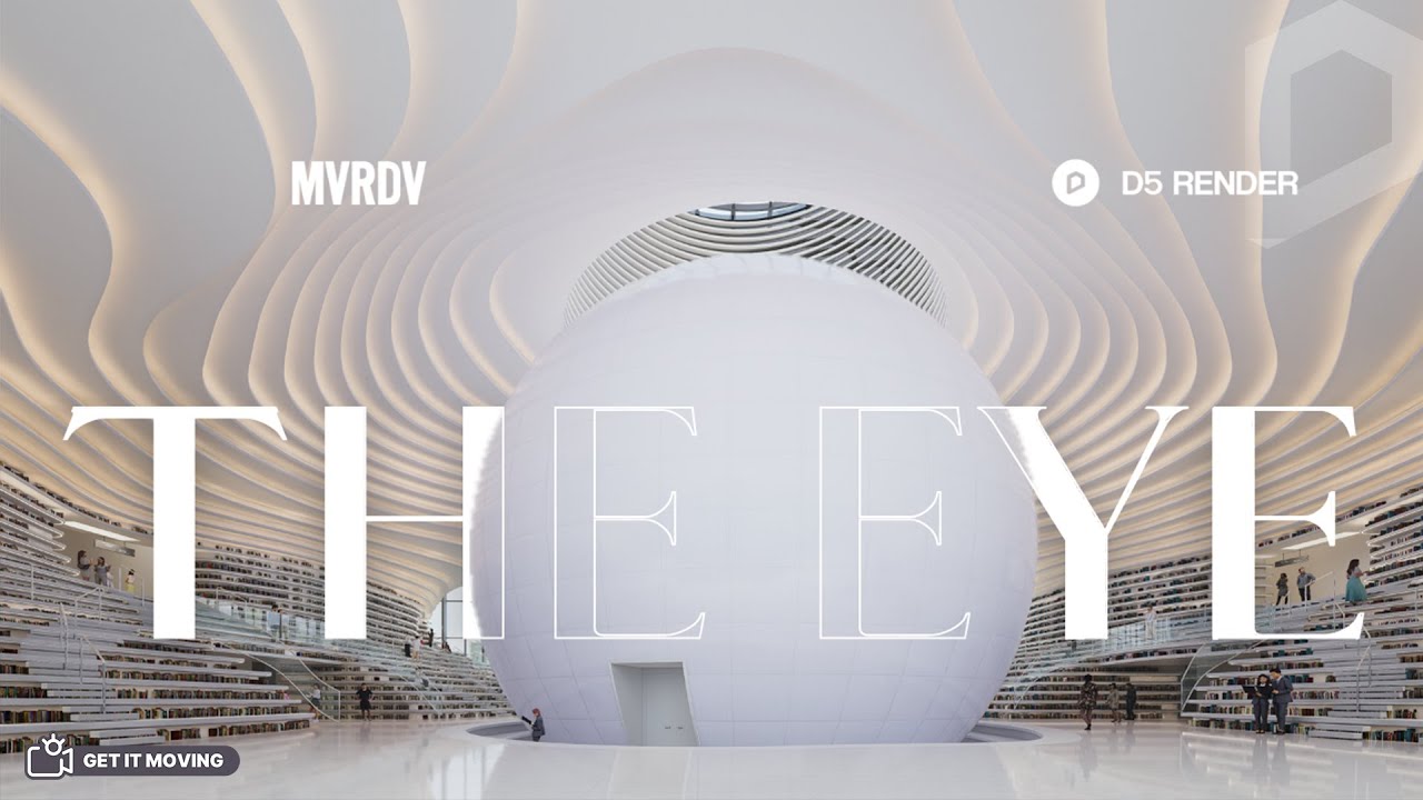 Through the Eye of MVRDV's Tianjin Binhai Library | A D5 Render Animation