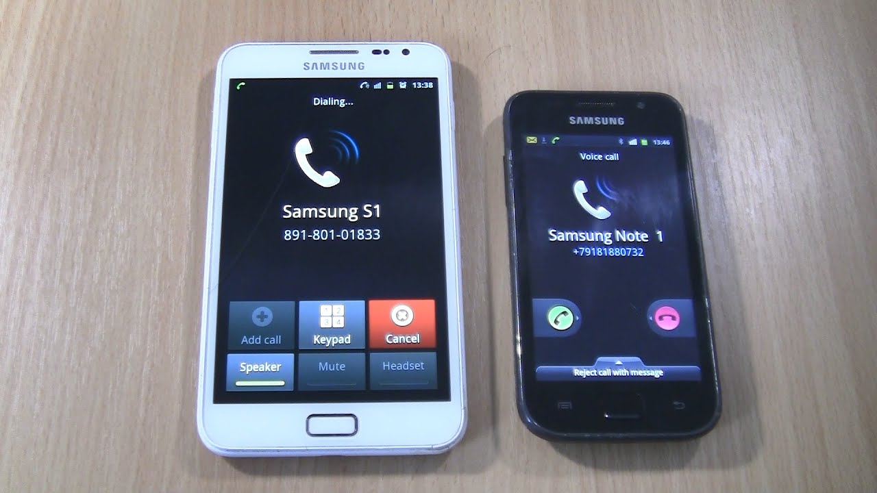 Over the Horizon Incoming  & Outgoing call at the Same Time  Samsung Galaxy Note 1 white+S1