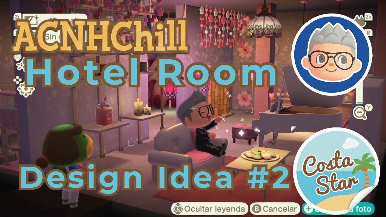1H ACNH Hotel Suite Design Idea #2 🌿 Cozy ACNH Clean Gameplay (No Commentary)