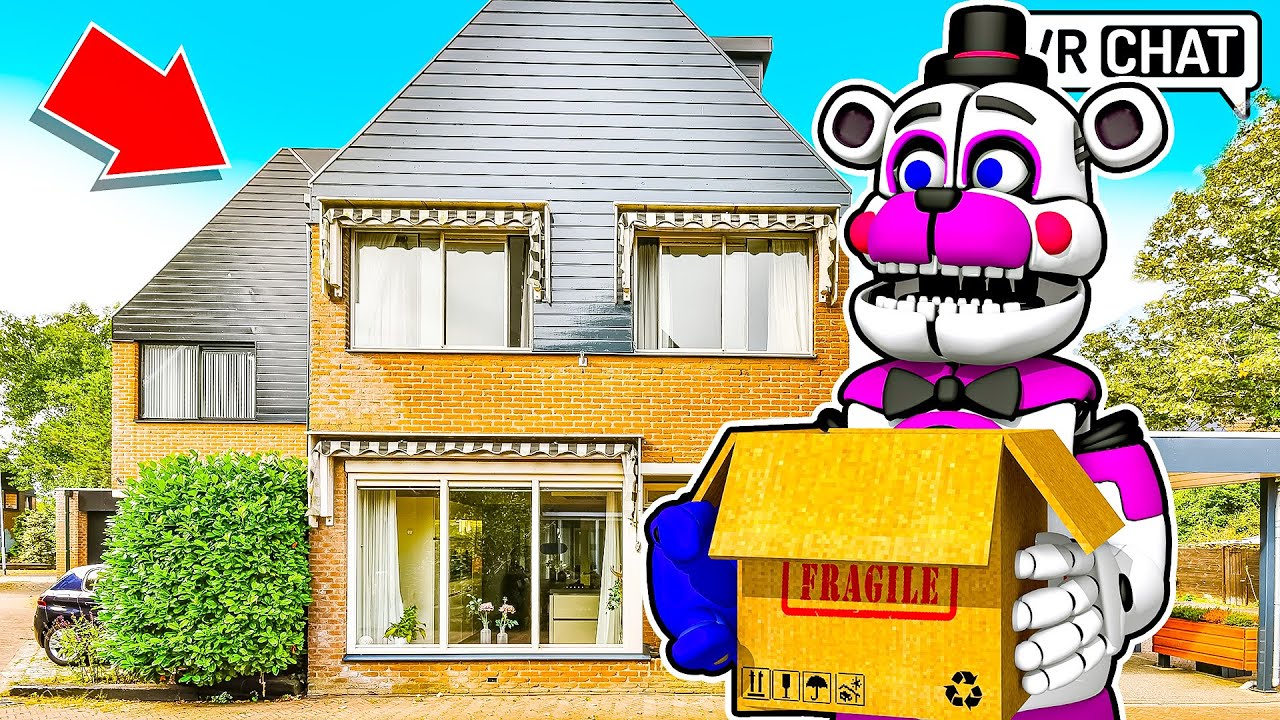 Funtime Freddy Moves into LOLBITS SECRET House?! in VRCHAT
