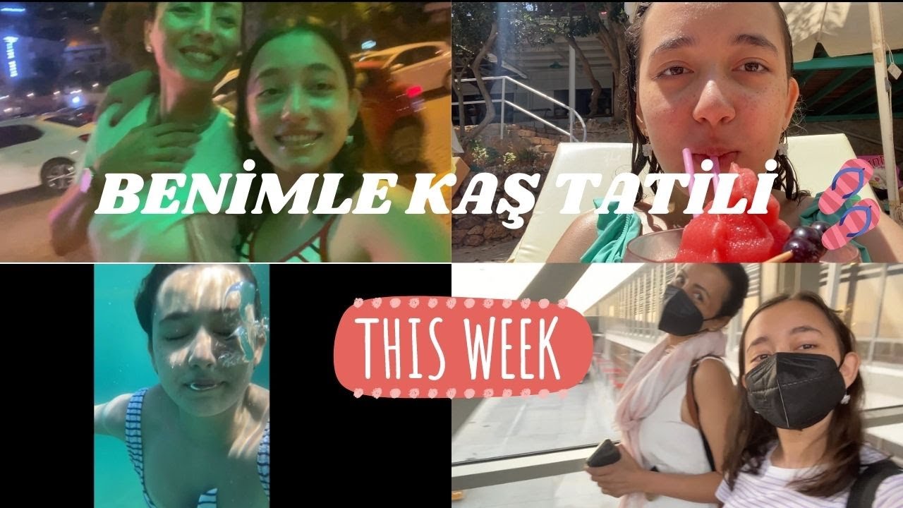 Kaş tatilii 😶‍🌫️ | benimle Kaş'ta 4 gün, bol deniz, eğlence ☀️