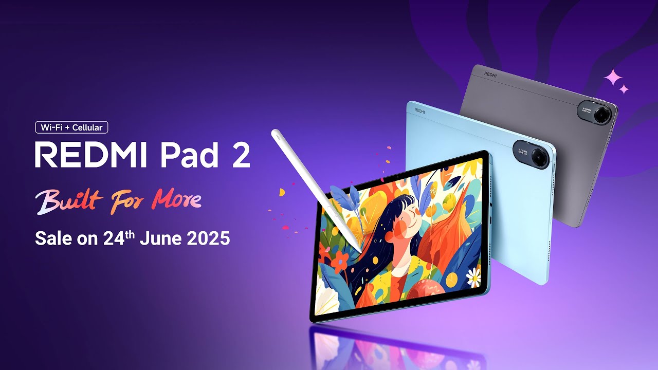 Redmi Pad 2 is #BuiltForMore | Sale starts on 24th June