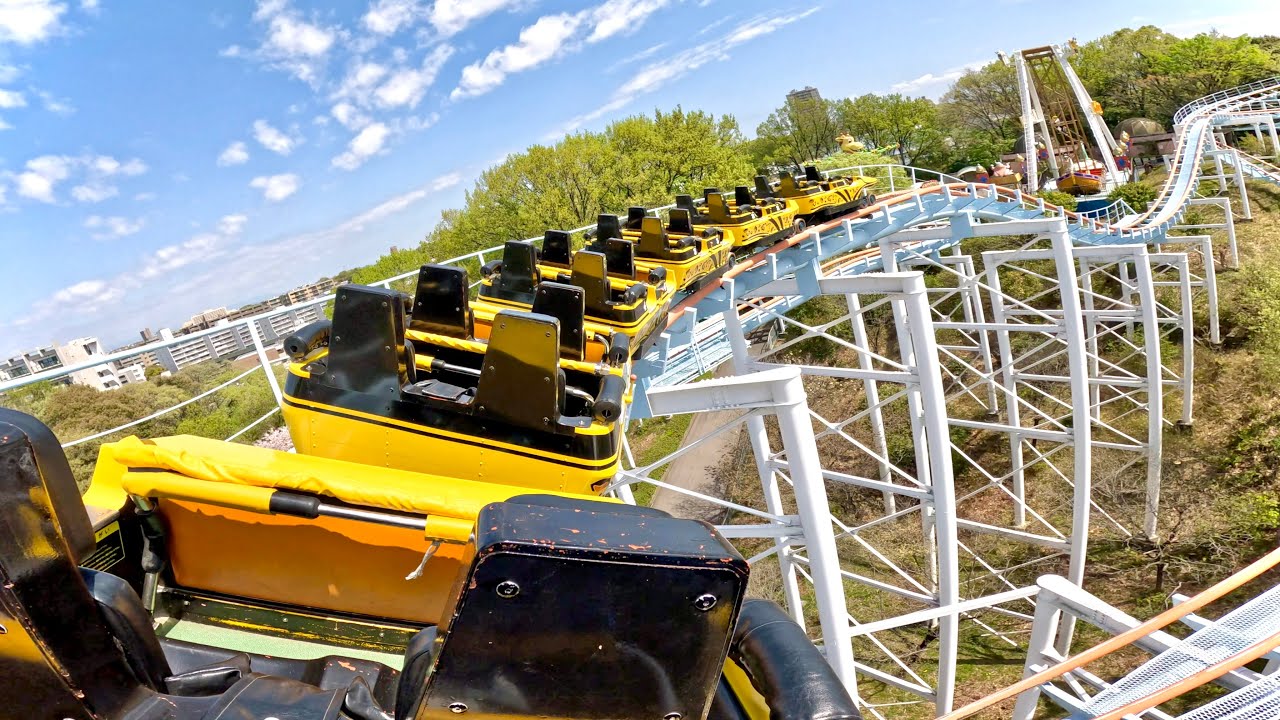 ジェットコースター 最後尾 on-ride POV (乗車映像) / 東山動植物園