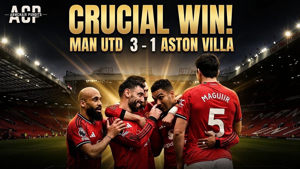 United Smash Villa 3–1! LIVE Reaction: Casemiro Header, Cunha Magic, Sesko Finish! ⚽🔥 | ACP Podcast
