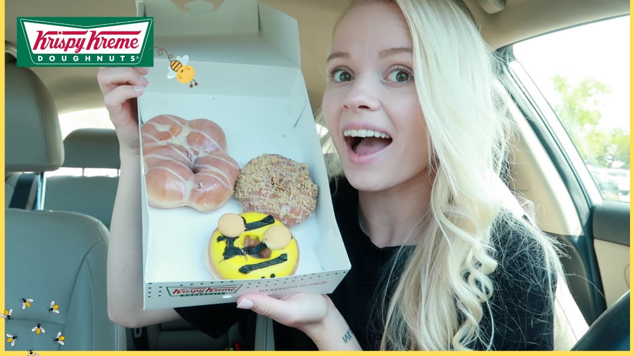 Trying KRISPY KREME 