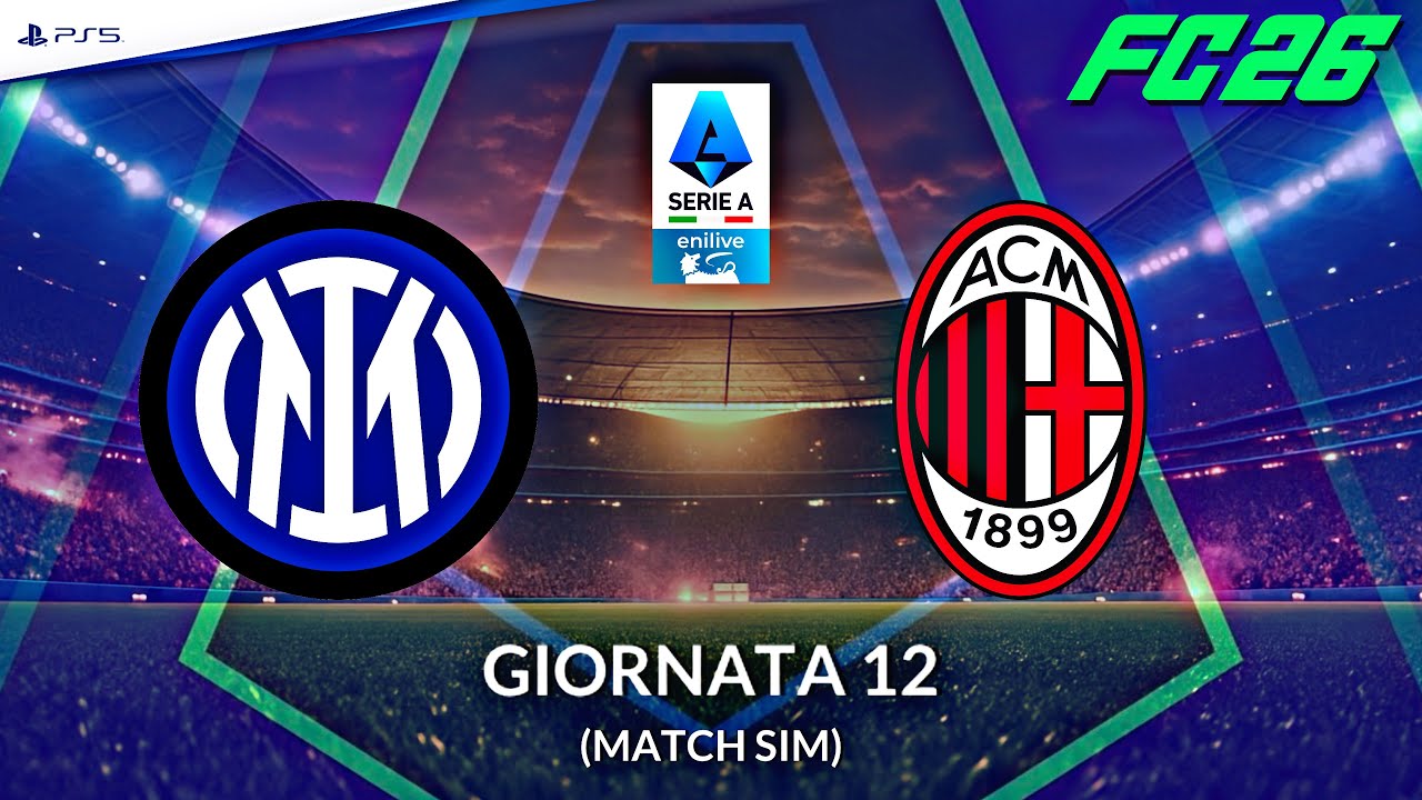INTER - MILAN ⚽️ Serie A 2025/26 - Giornata 12 (FC26 Match Simulation)
