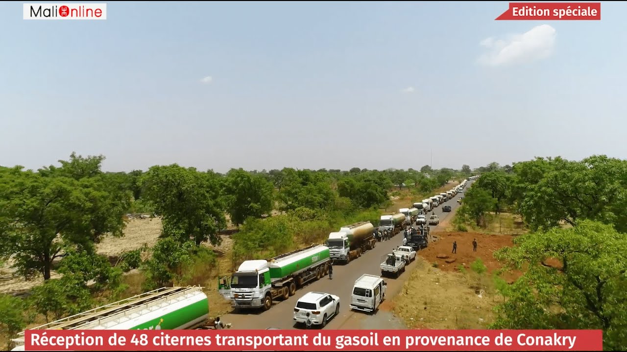 LE MALI RÉCEPTION PLUS DE 2 MILLIONS DE LITRES DE GASOIL EN PROVENANCE DE LA GUINÉE