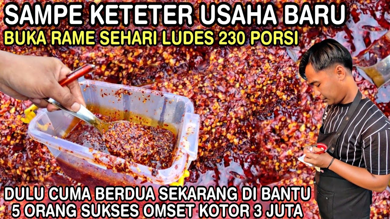OMSET KOTOR 3 JUTA SEHARI || LUDES 230 PORSI DI USIA Muda SUKSES USAHA BARU BUKA Rame SAMPE KETETER