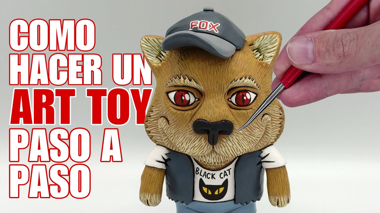 Hacer ART TOY con ARCILLA POLIMÉRICA - Sculpting ART TOY with POLYMERCLAY