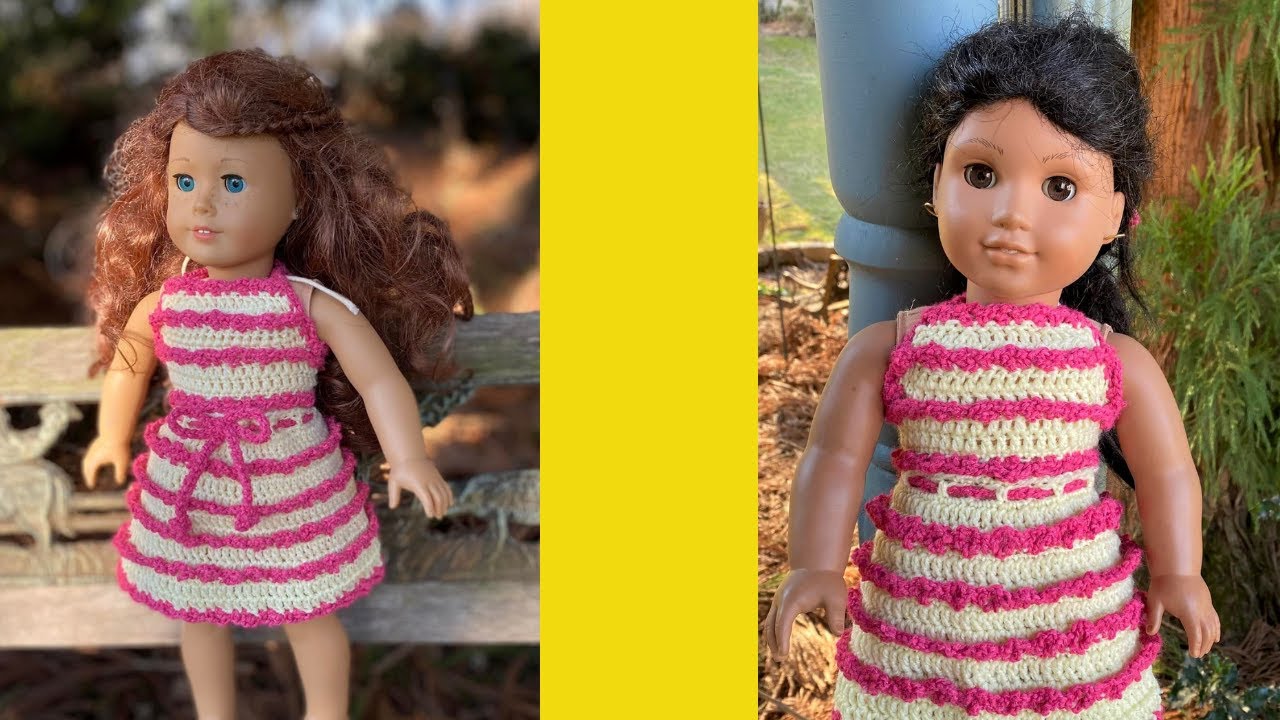 Easy Step by Step Crochet Pattern Set for 18 Inch Dolls Like American Girl